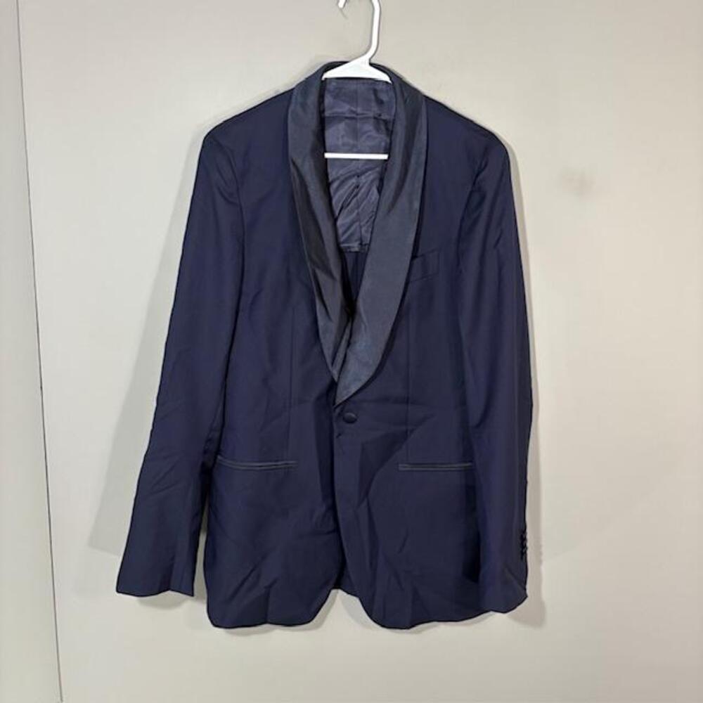 Suitsupply Tuxedo Jacket Mens 40L Blue Wool Manhattan Int Shawl Lapel VBC